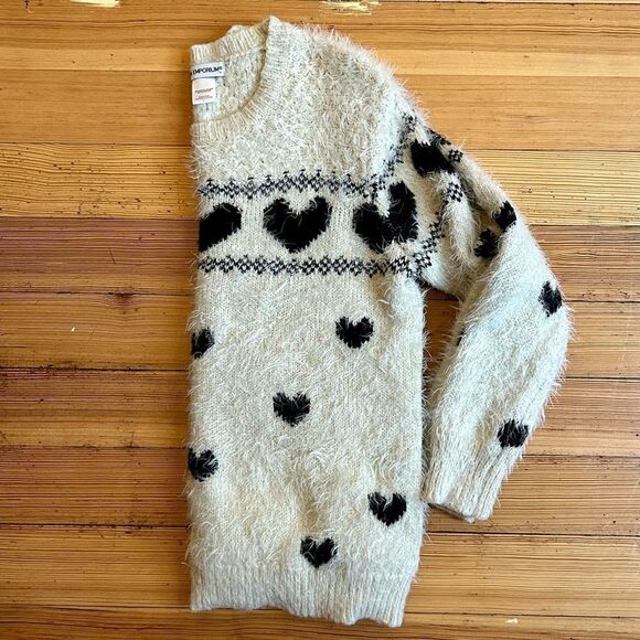 Cotton Emporium heart crewneck sweater. Size L. - Picture 10 of 11